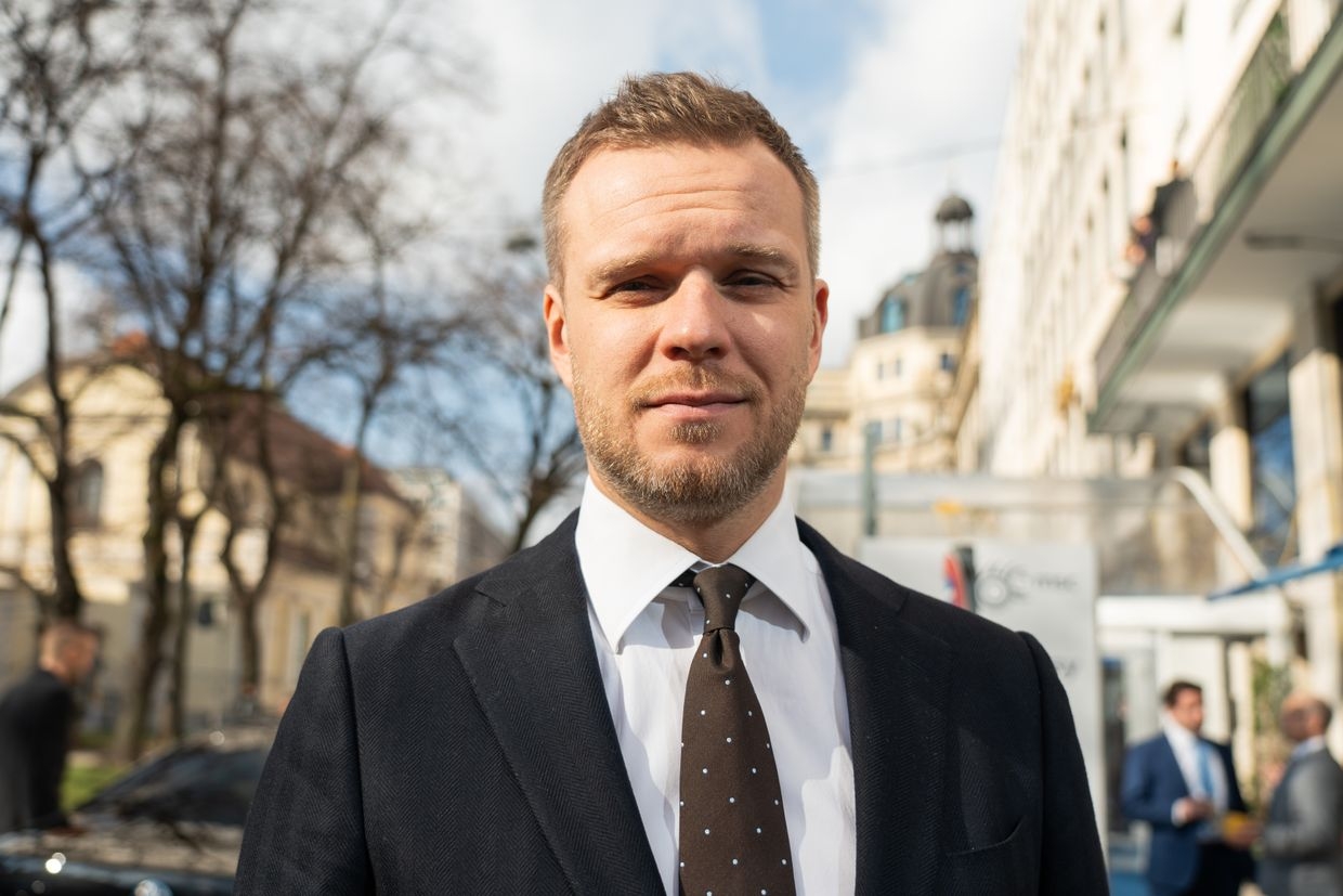 Gabrielius Landsbergis, Lithuania's Foreign Minister, at the Munich Security Conference, Munich, Germany, Feb. 18, 2024.