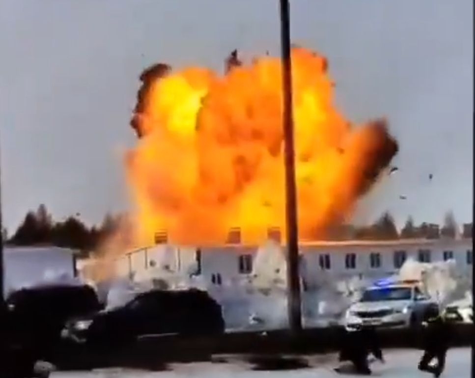UAV attack in Tatarstan, Russia on April 2, 2024. 