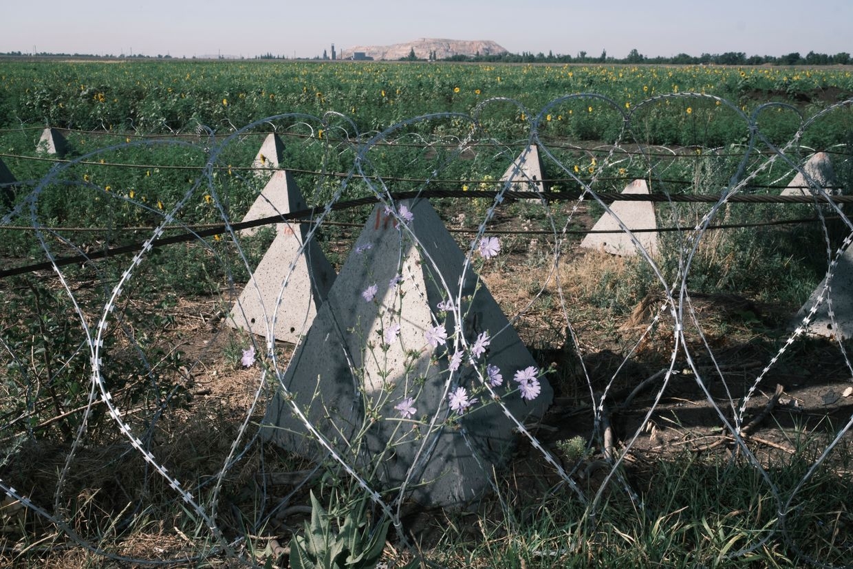 Defence line near Ivanivka, Ukraine on July 2, 2024.