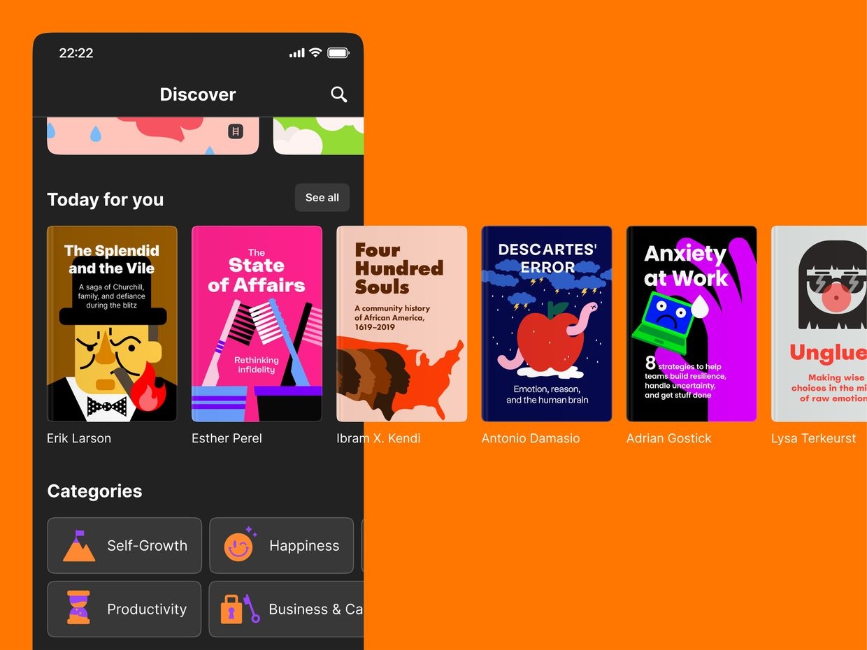 The illustration on an Headway app inside. (Headway)