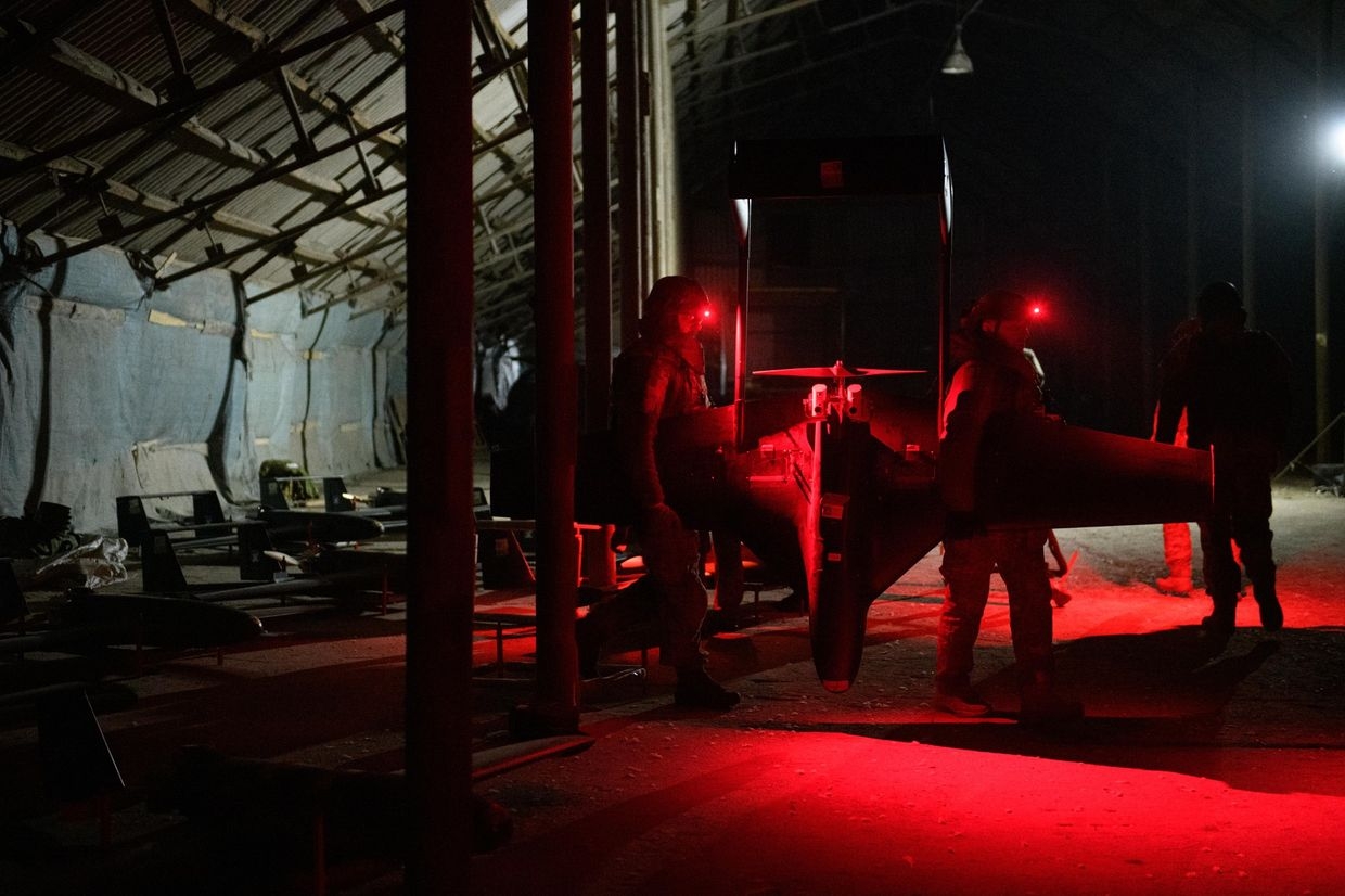 A unit of Ukraine’s HUR military intelligence service launched ‘Black Fury’ drones at a missile warehouse in an unknown location on Nov. 12, 2024. 
