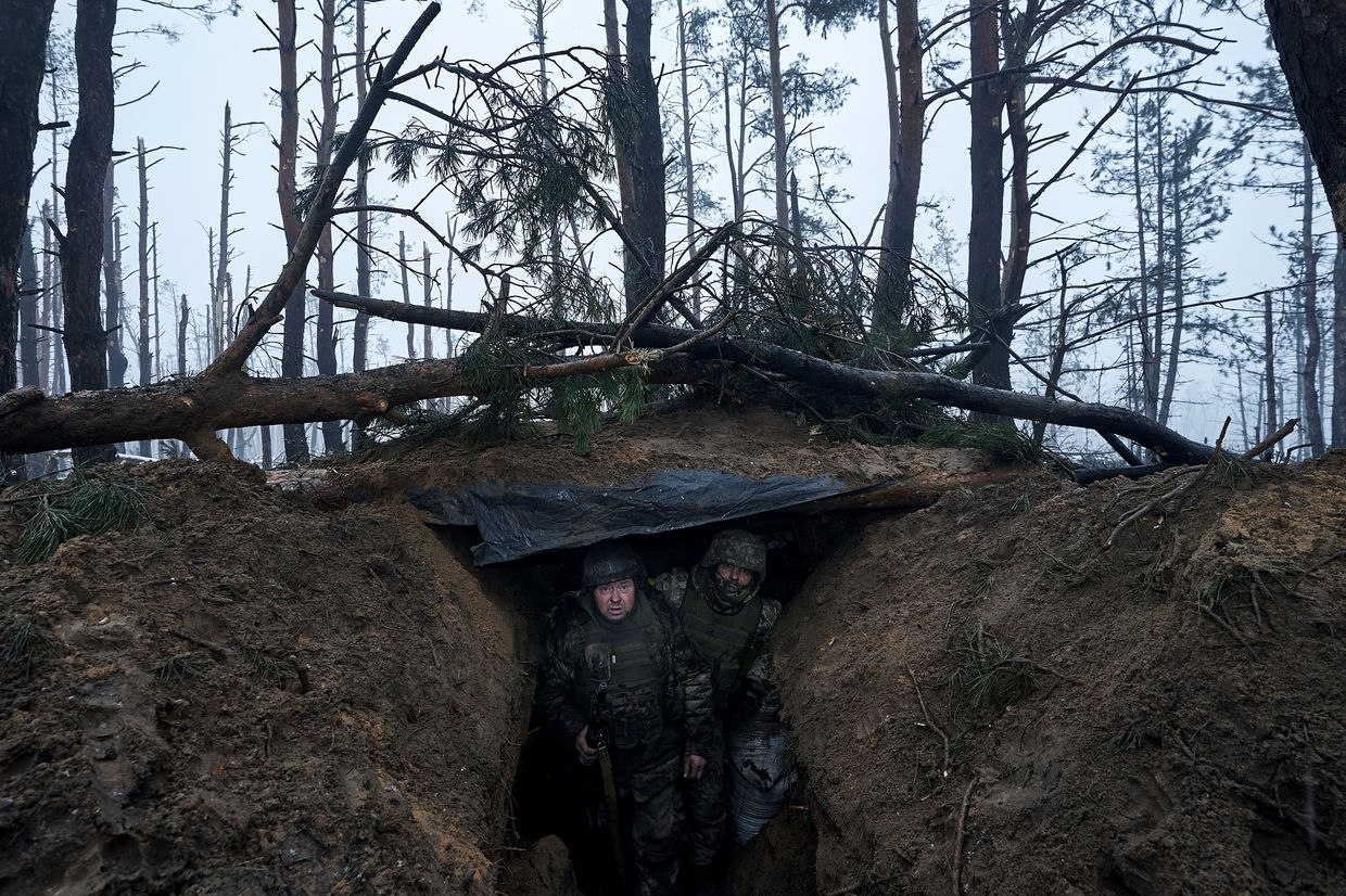 Ukrainian infantry take up Zero positions on the Kupiansk Frontline in Ukraine on Jan. 27, 2024.