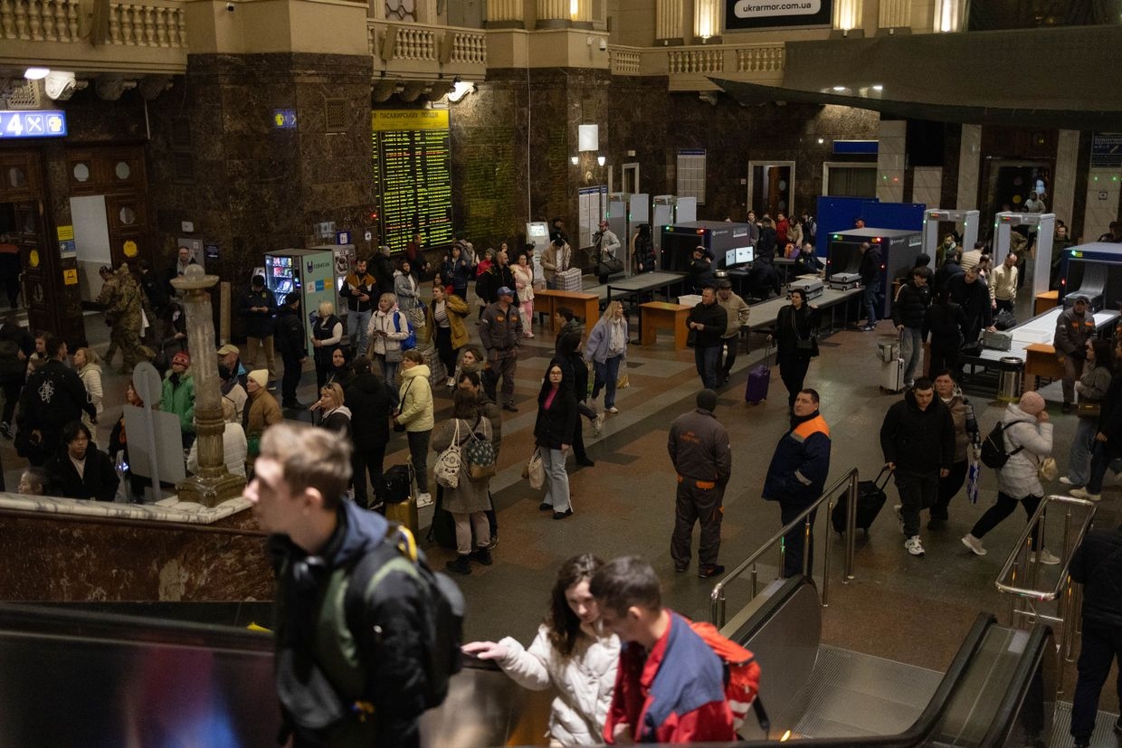 Railway station in Kyiv, Ukraine on March 26, 2025.