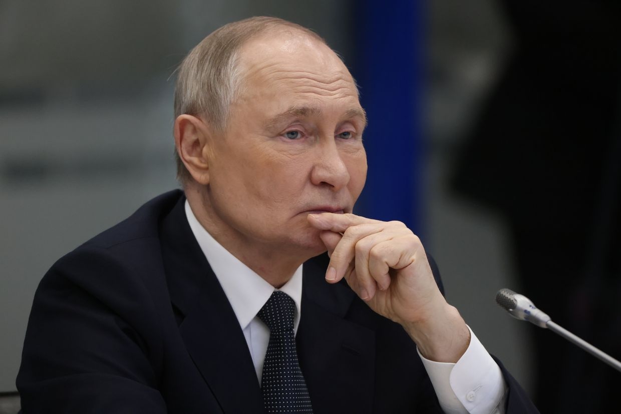Russian President Vladimir Putin in Murmansk, Russia, on March 26, 2025. 