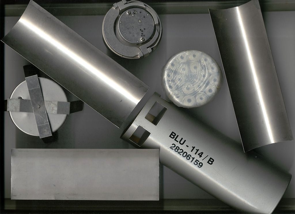 The BLU-114/B “Soft-Bomb,” a graphite bomb.