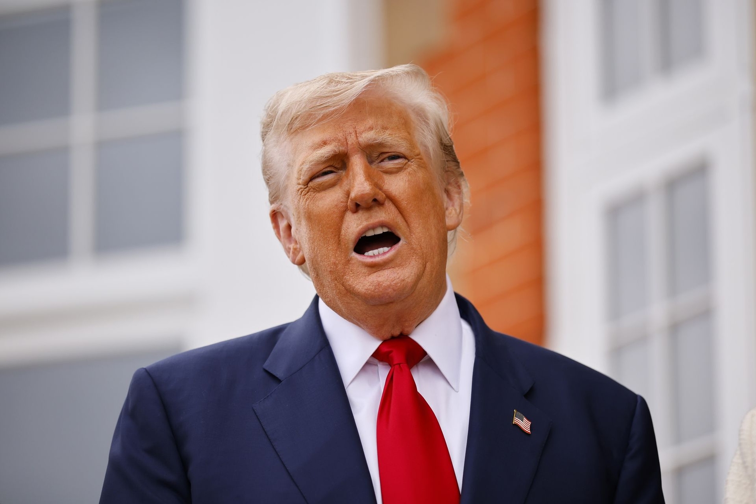 U.S. President Donald Trump in Turnberry, Scotland, on July 28, 2025.