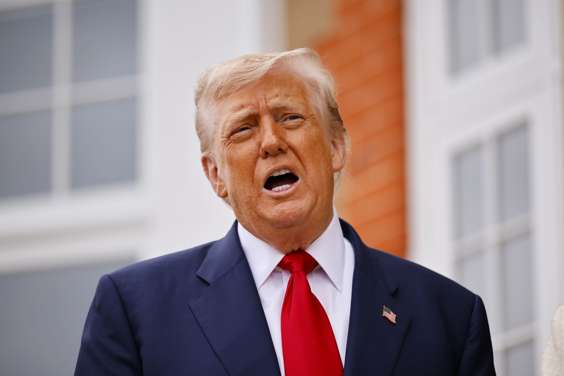 U.S. President Donald Trump in Turnberry, Scotland, on July 28, 2025.