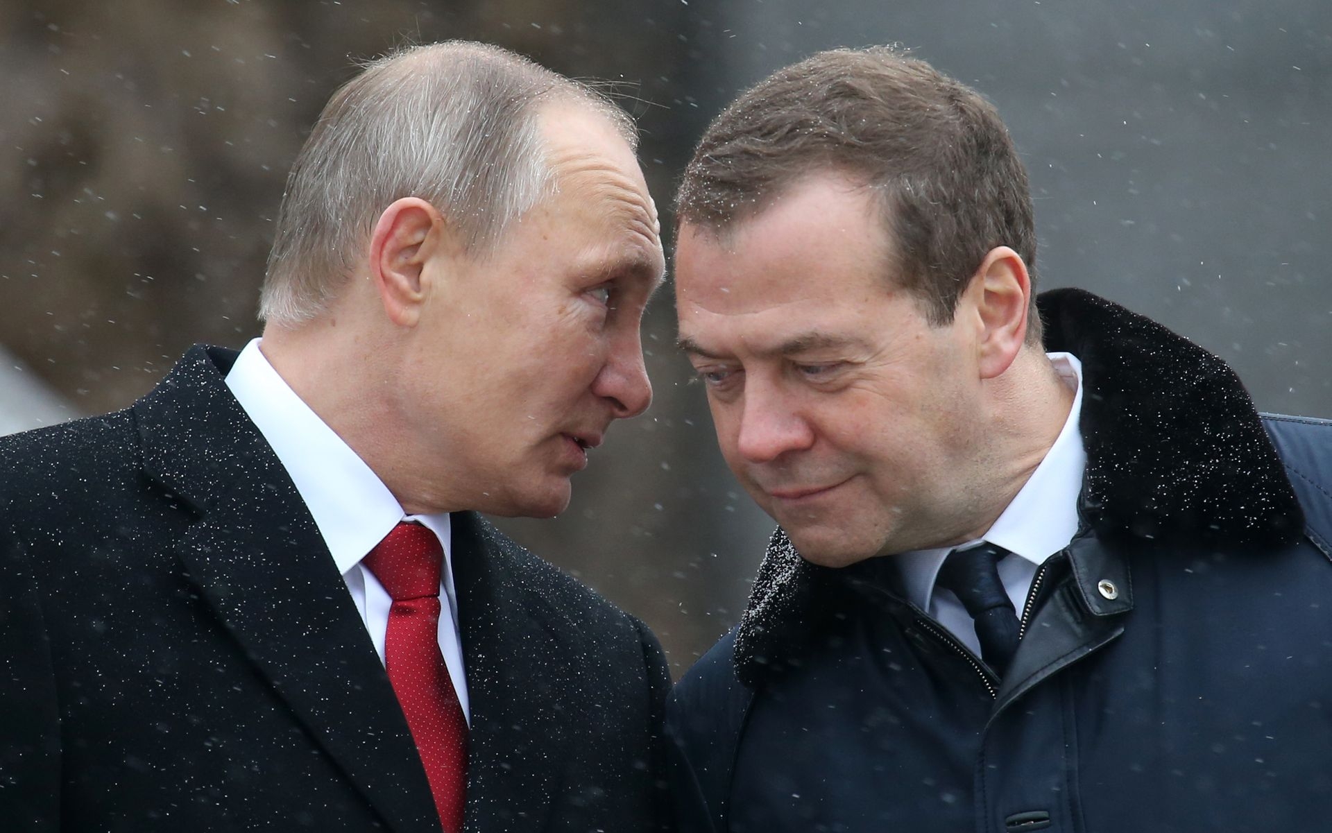 Russian President Vladimir Putin and Prime Minister Dmitry Medvedev in Moscow, Russia, on Nov. 4, 2016.