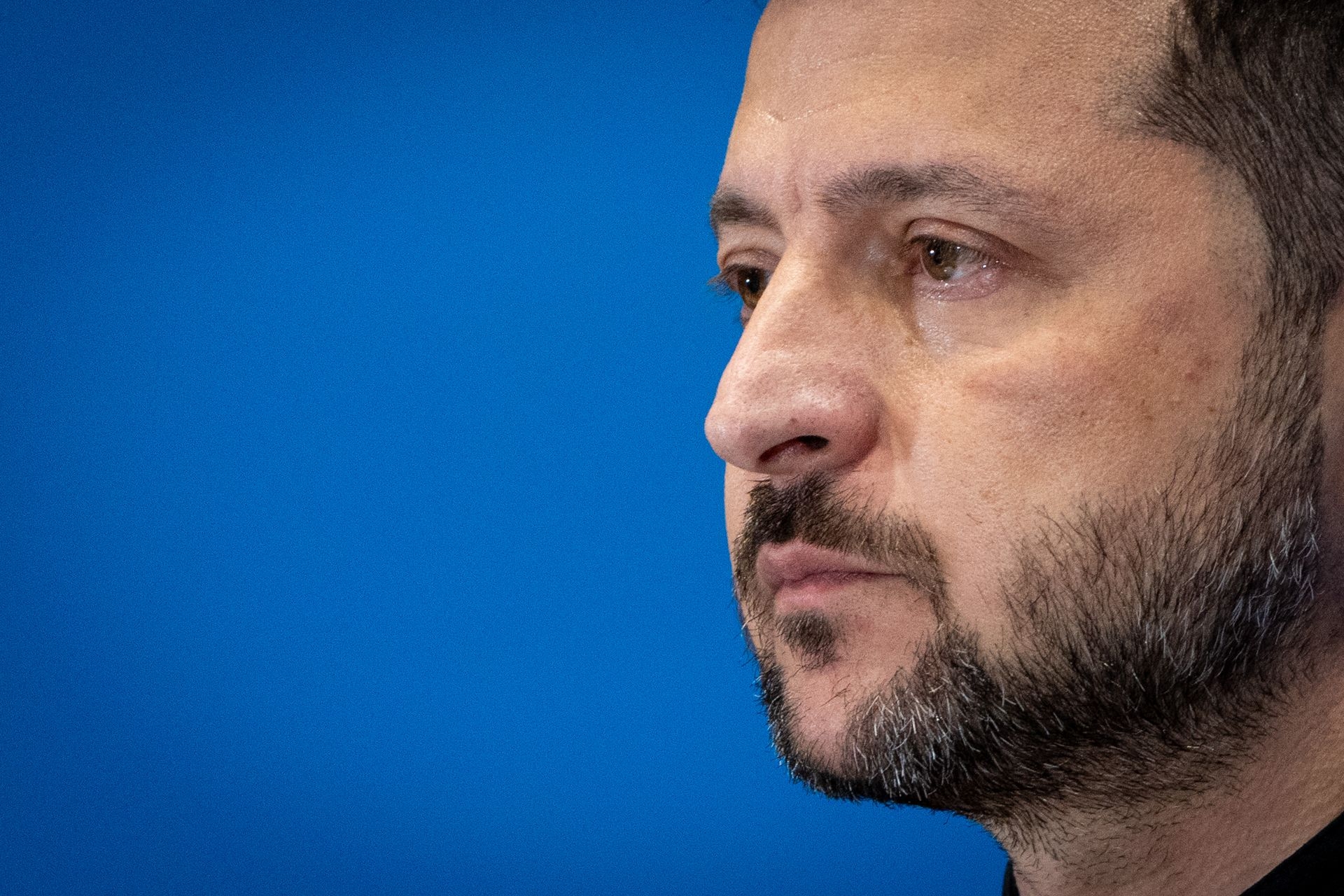 President Volodymyr Zelensky in Rome, Italy, on July 10, 2025.