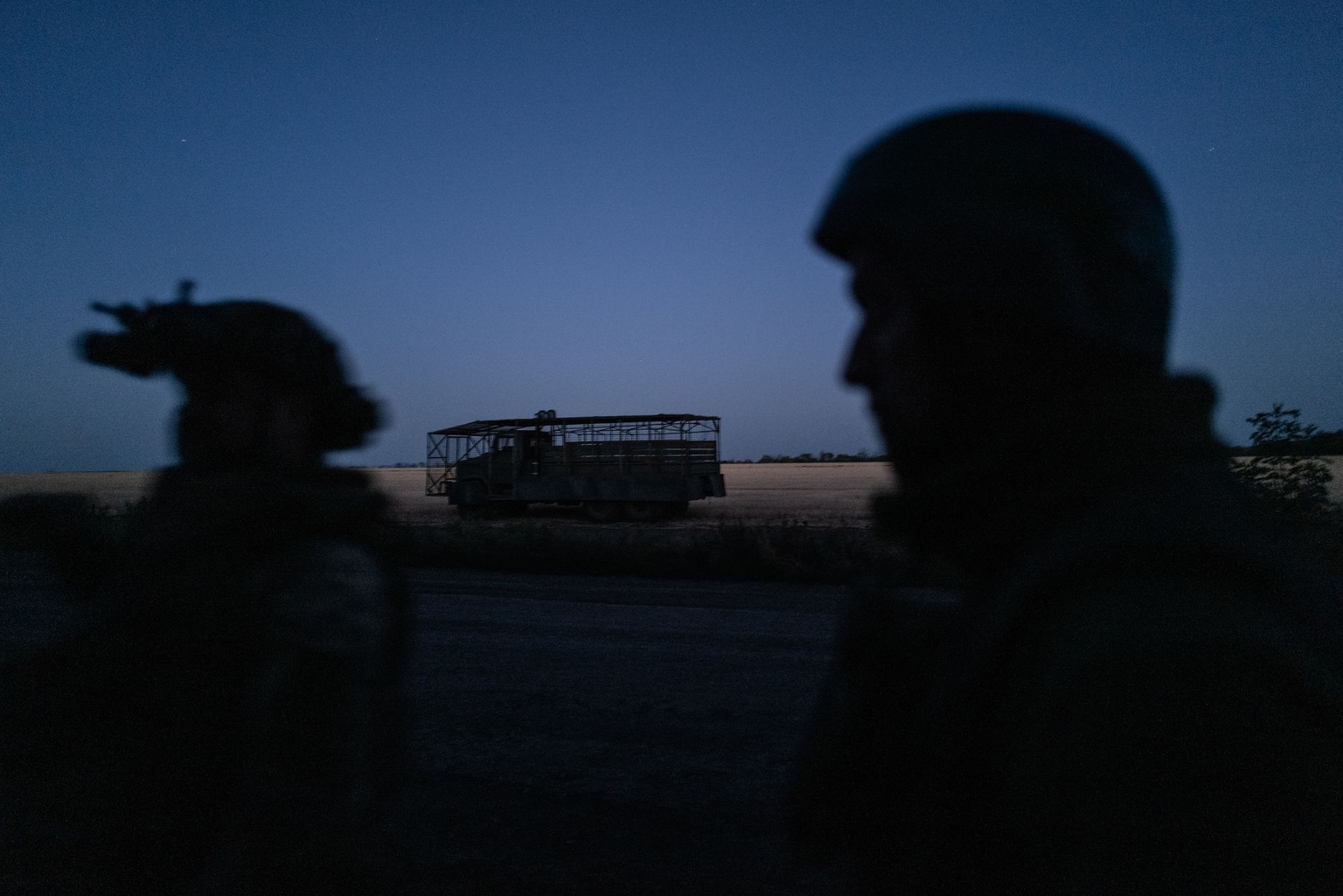 Ukrainian servicemen of the 68th Jaeger Brigade are seen in position in near Pokrovsk, Donetsk Oblast, Ukraine, on Aug. 30, 2025. 