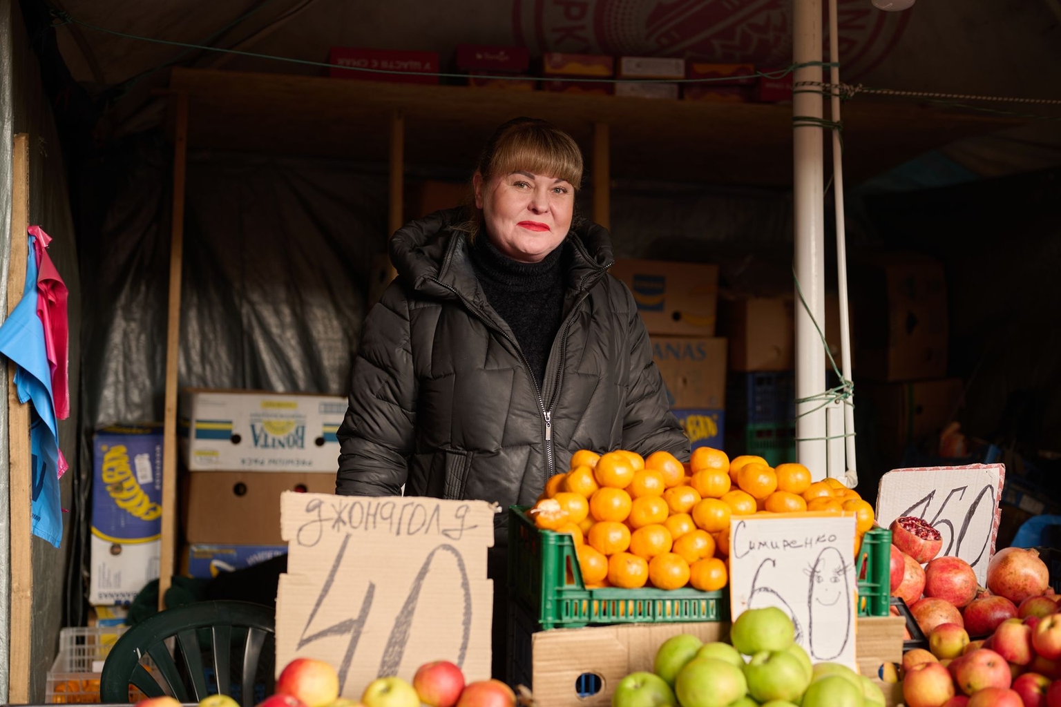 Oksana Pavlovska, an Odesa resident, poses for a portrait in Odesa, Ukraine, on Dec. 16, 2025. 