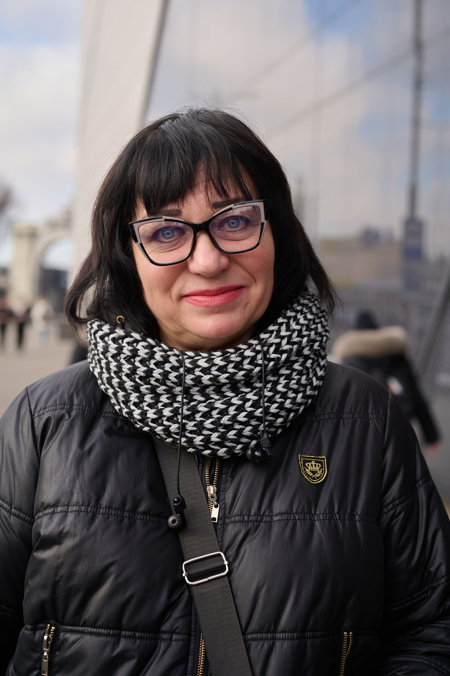 Liudmyla Shvets, a lifelong Odesa resident, poses for a portrait in Odesa, Ukraine, on Dec. 16, 2025.