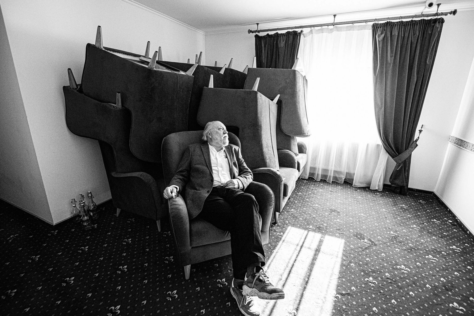 Igor Pomerantsev in Chernivtsi, Ukraine, in September 2021. 