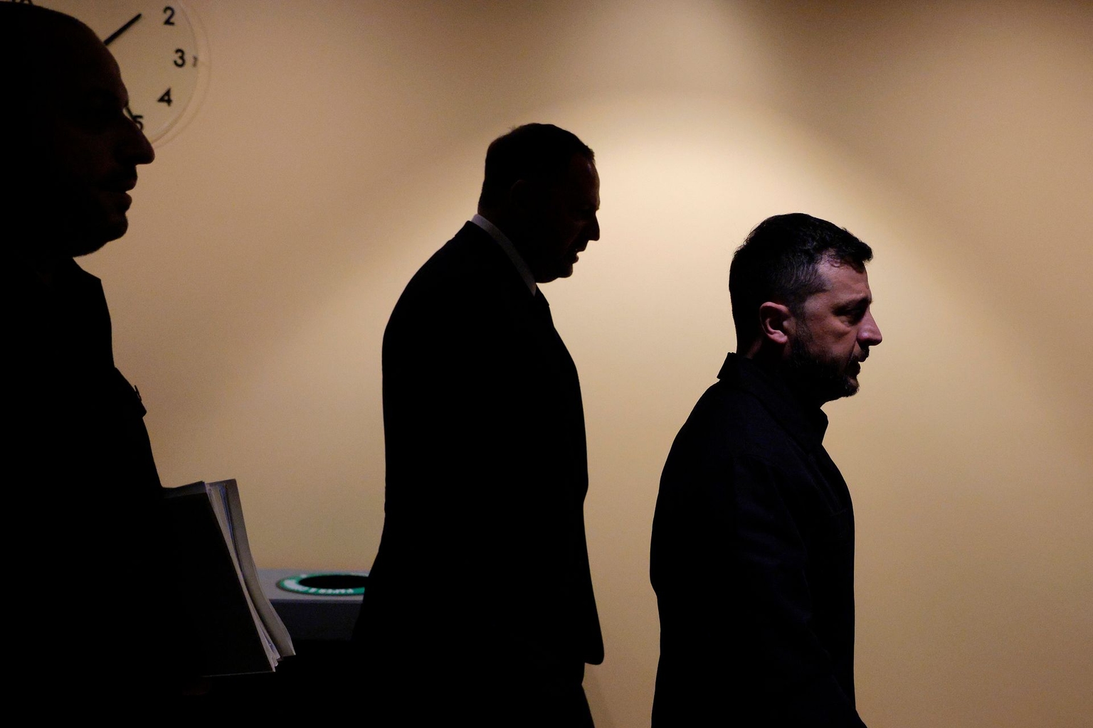President Volodymyr Zelensky and Andriy Yermak, then-President Volodymyr Zelensky's chief of staff, walk to a bilateral meeting with U.S. President Donald Trump at the United Nations General Assembly at UN headquarters