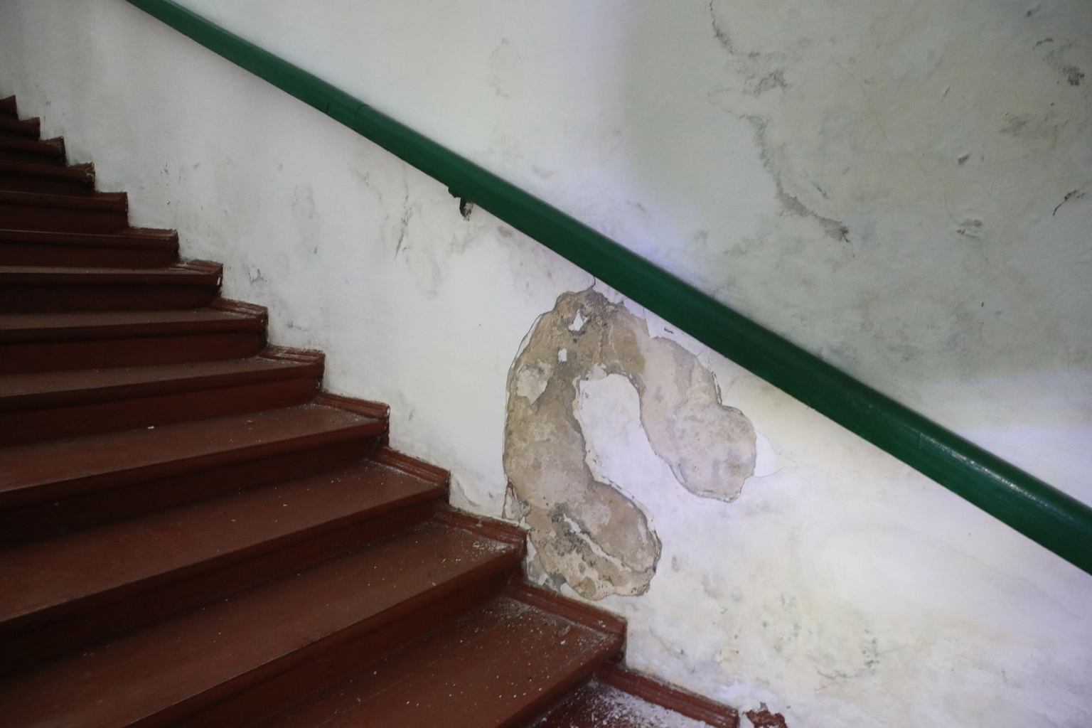 The aftermath of a missile and drone strike on a building on the territory of the Kyiv-Pechersk Lavra National Preserve in Kyiv, Ukraine, on Jan. 26, 2026