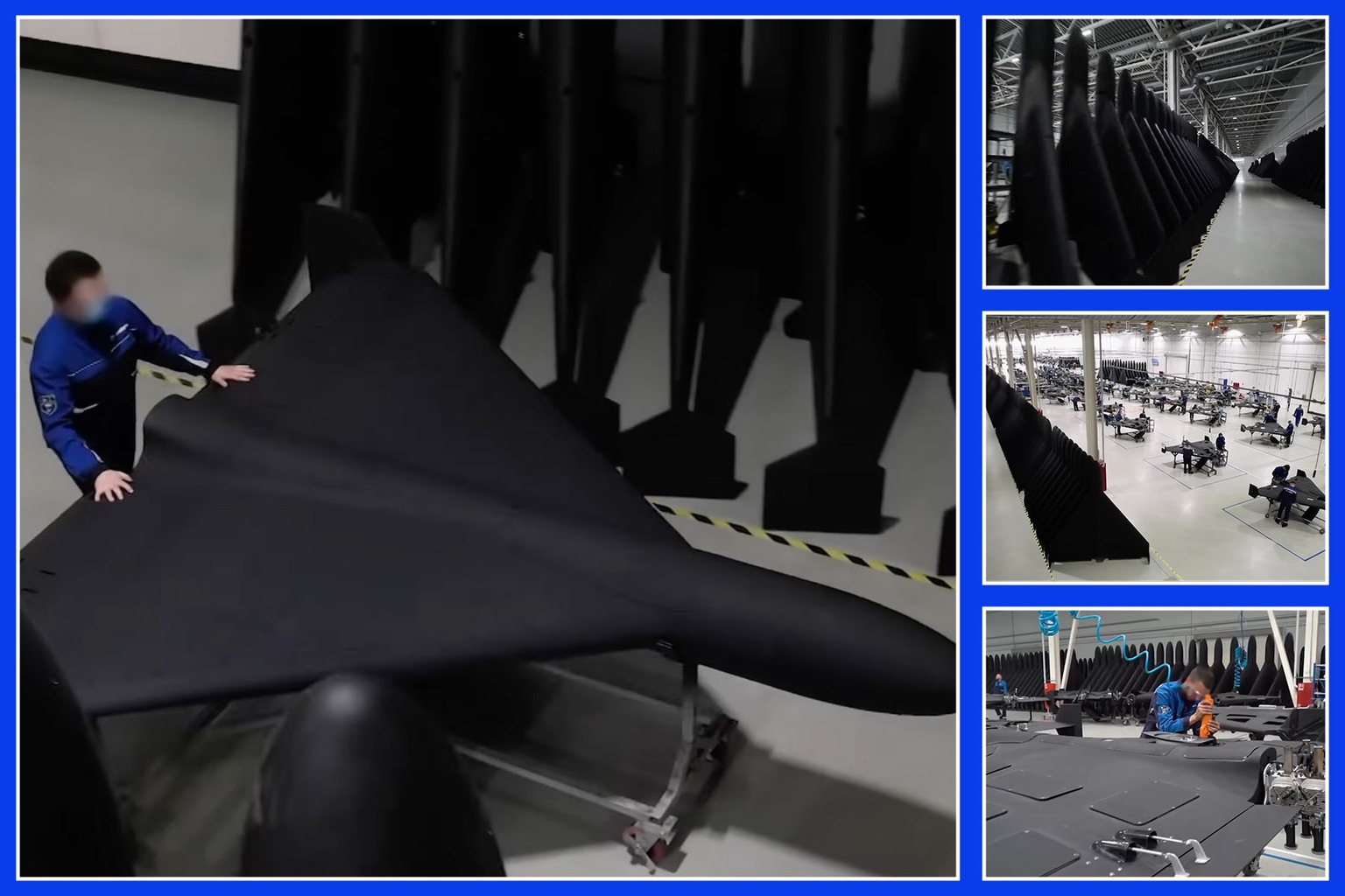 The Shahed manufacturing plant in the Alabuga Special Economic Zone, Russia, was shown on video released by the Russian Defense Ministry's TV channel on July 20, 2025.