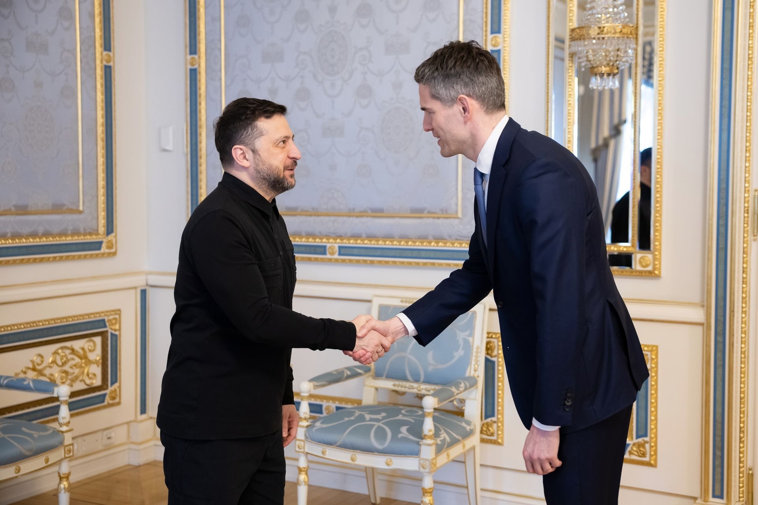 President Zelensky and Minister of Foreign Affairs of the Netherlands Berendsen in Kyiv, Ukraine on Feb. 28, 2026. 
