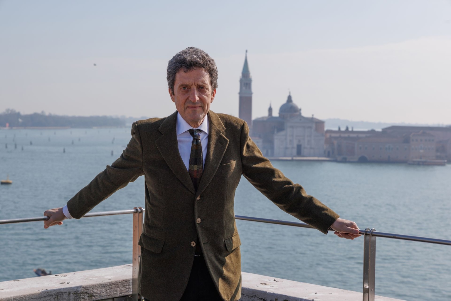 Venice Biennale President Pietrangelo Buttafuoco in Venice, Italy, on Feb. 25, 2026.
