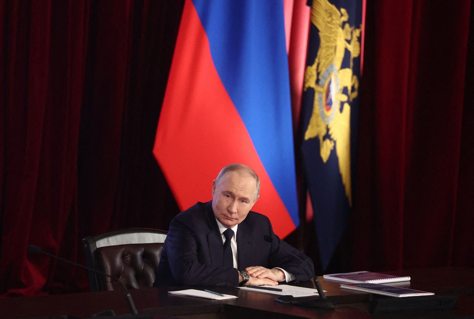 Russia’s President Vladimir Putin in Moscow, Russia, on March 4, 2026. 