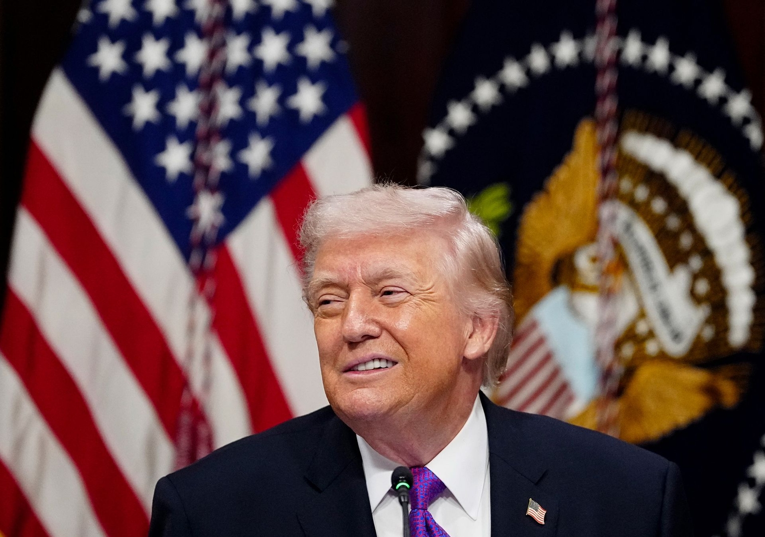 U.S. President Donald Trump at the White House in Washington, DC, U.S., on March 4, 2026. 