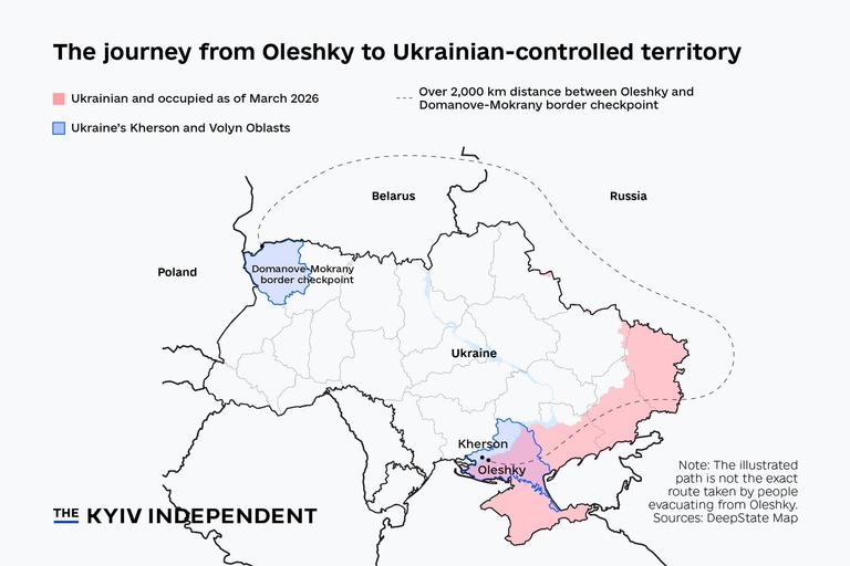 Escape from Oleshky — 12 people reached Ukraine-controlled territory in ...