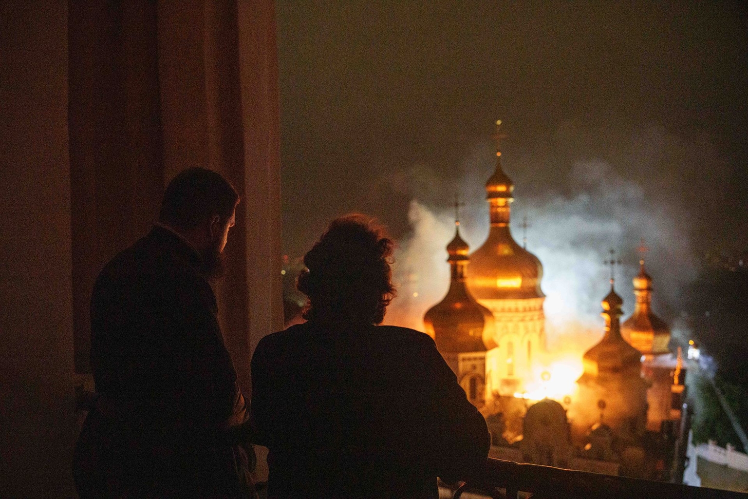 Russian strike on Kyiv, Ukraine, on June 15, 2026