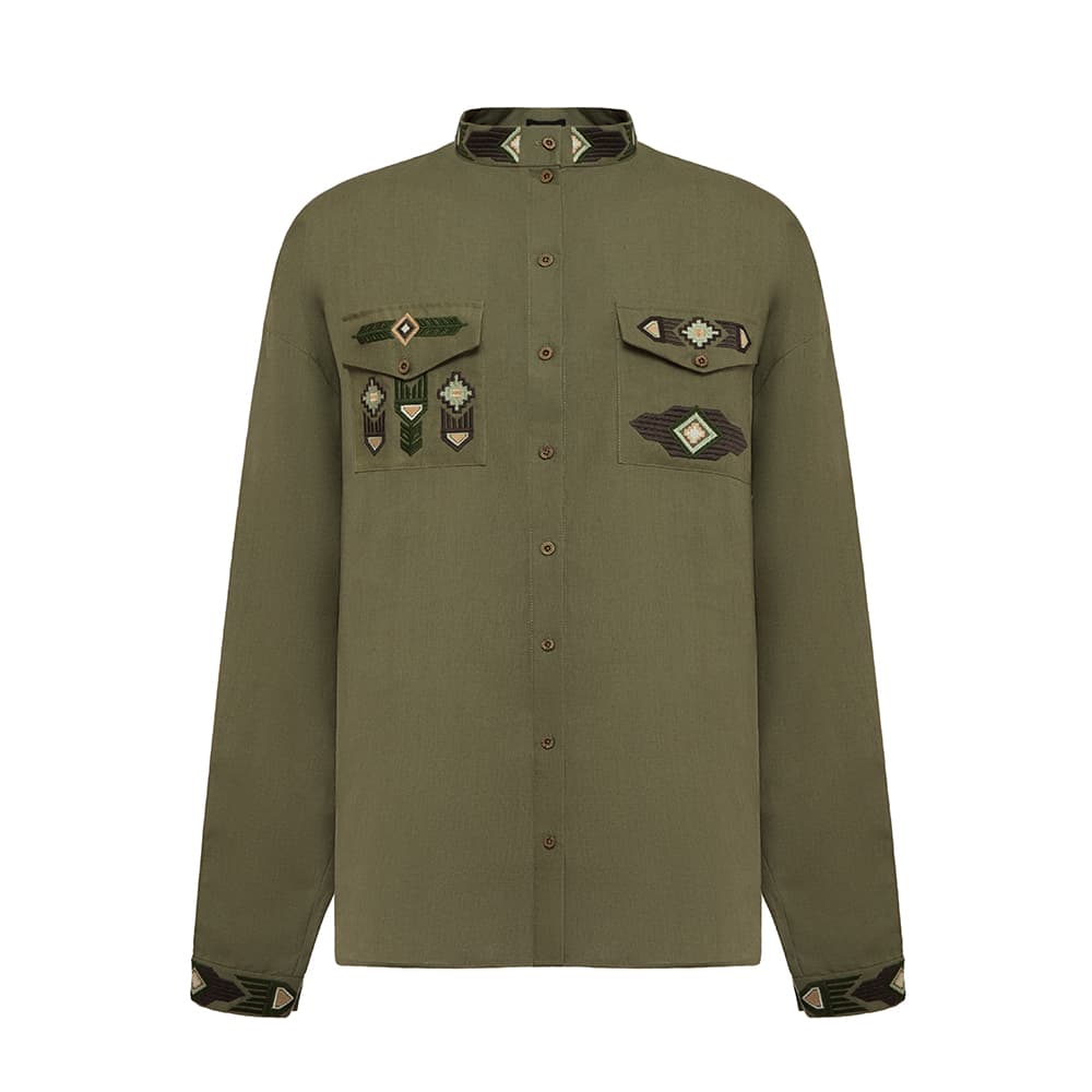 Embroidered men_s shirt by Ukrainian brand Gaptuvalnya