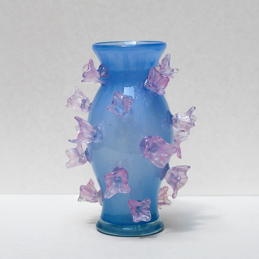 Hand blown glass vase by Ukrainian brand Haluzka