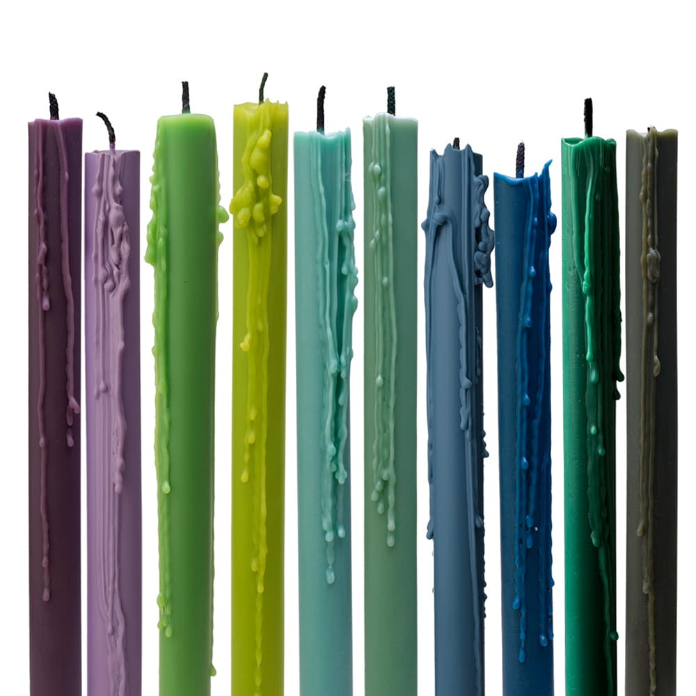 Handmade sculptural candles by Ukrainian brand Sabi