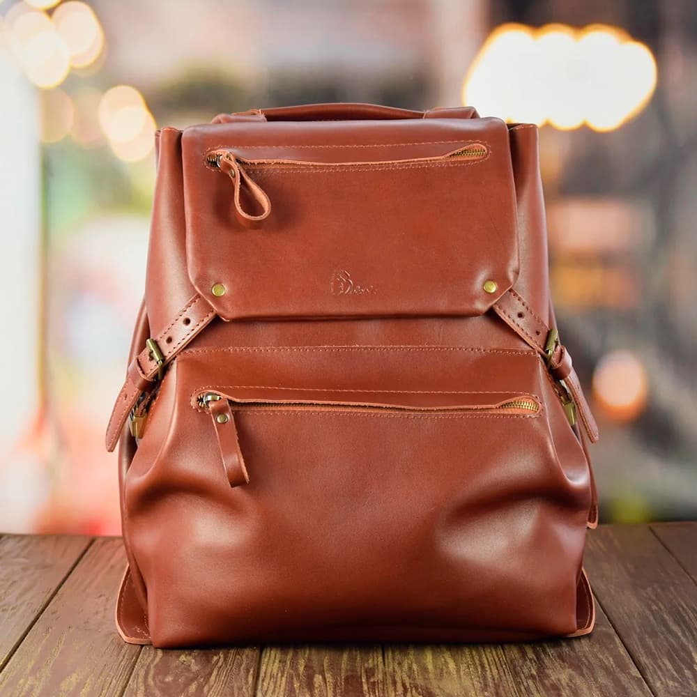 Leather backpack by Ukrainian brand Babak Workshop