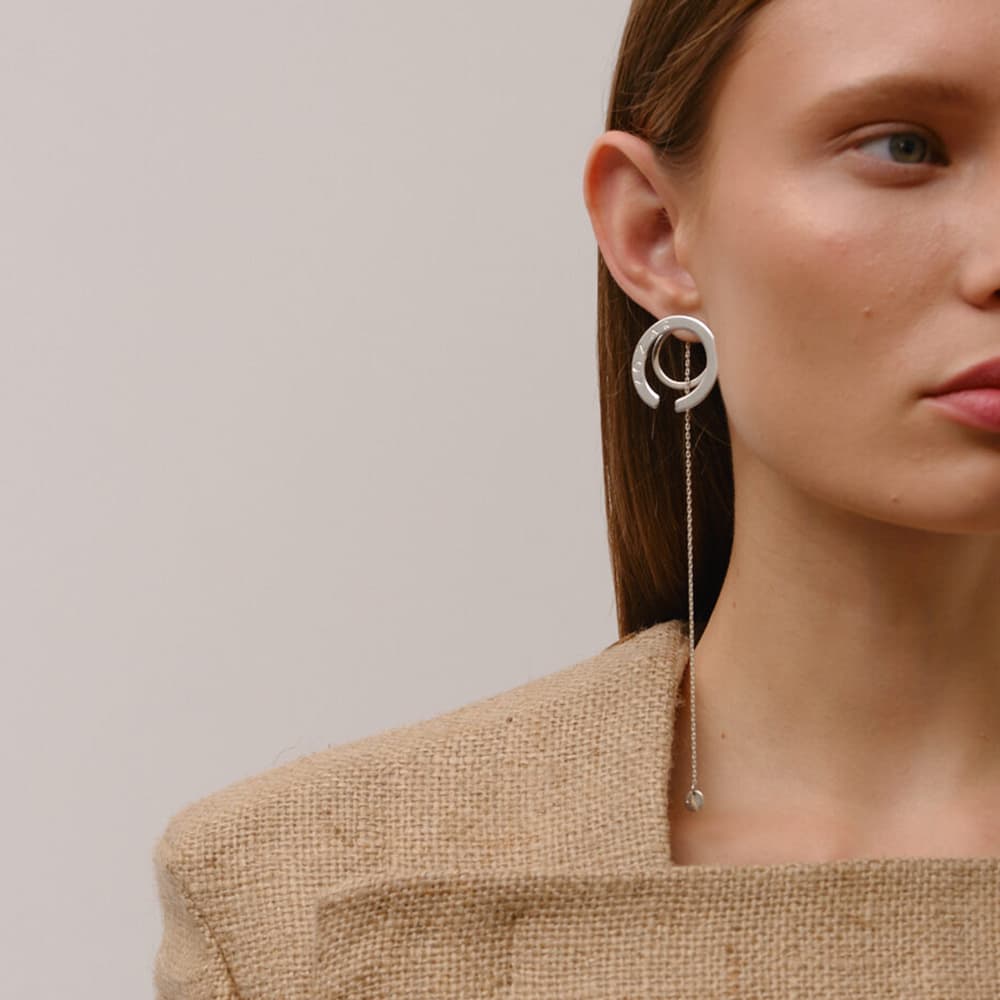 Mix and match earring by Ukrainian designer Myroslava Kozar