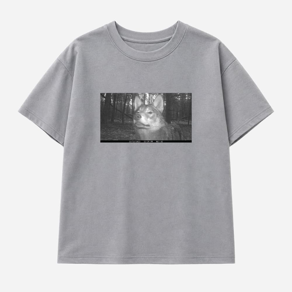 Oversized wolf T shirt by Ukrainian brand Animalism