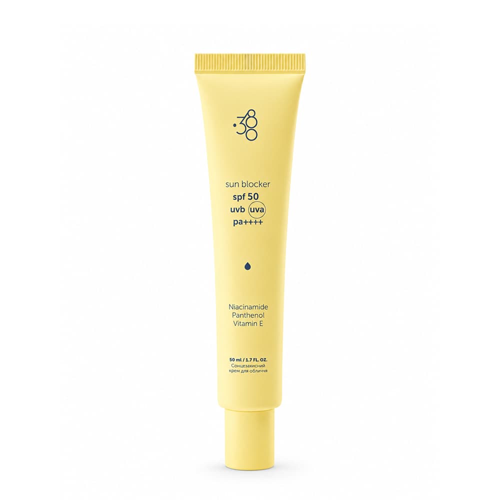 SPF 50 face sunscreen by Ukrainian brand 380 Skincare