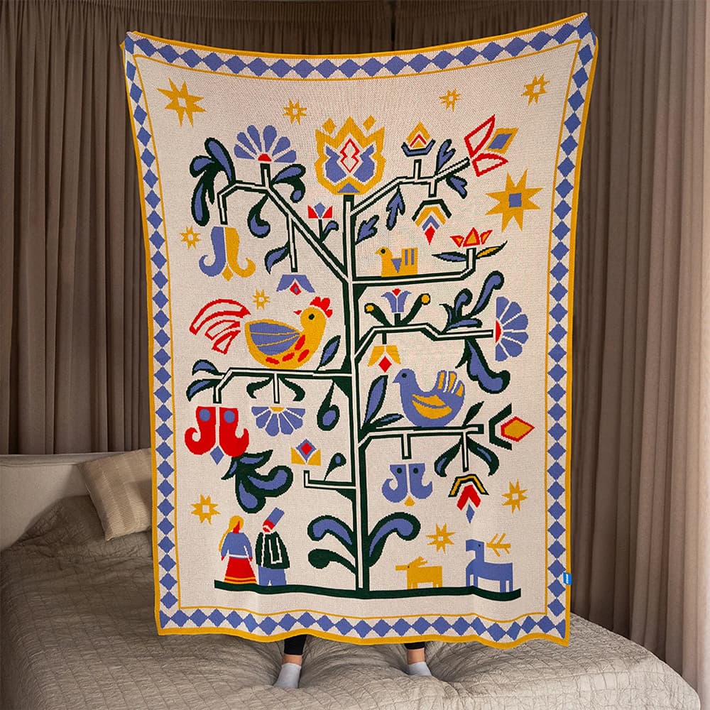 Tree of Life throw blanket by Ukrainian brand Orner