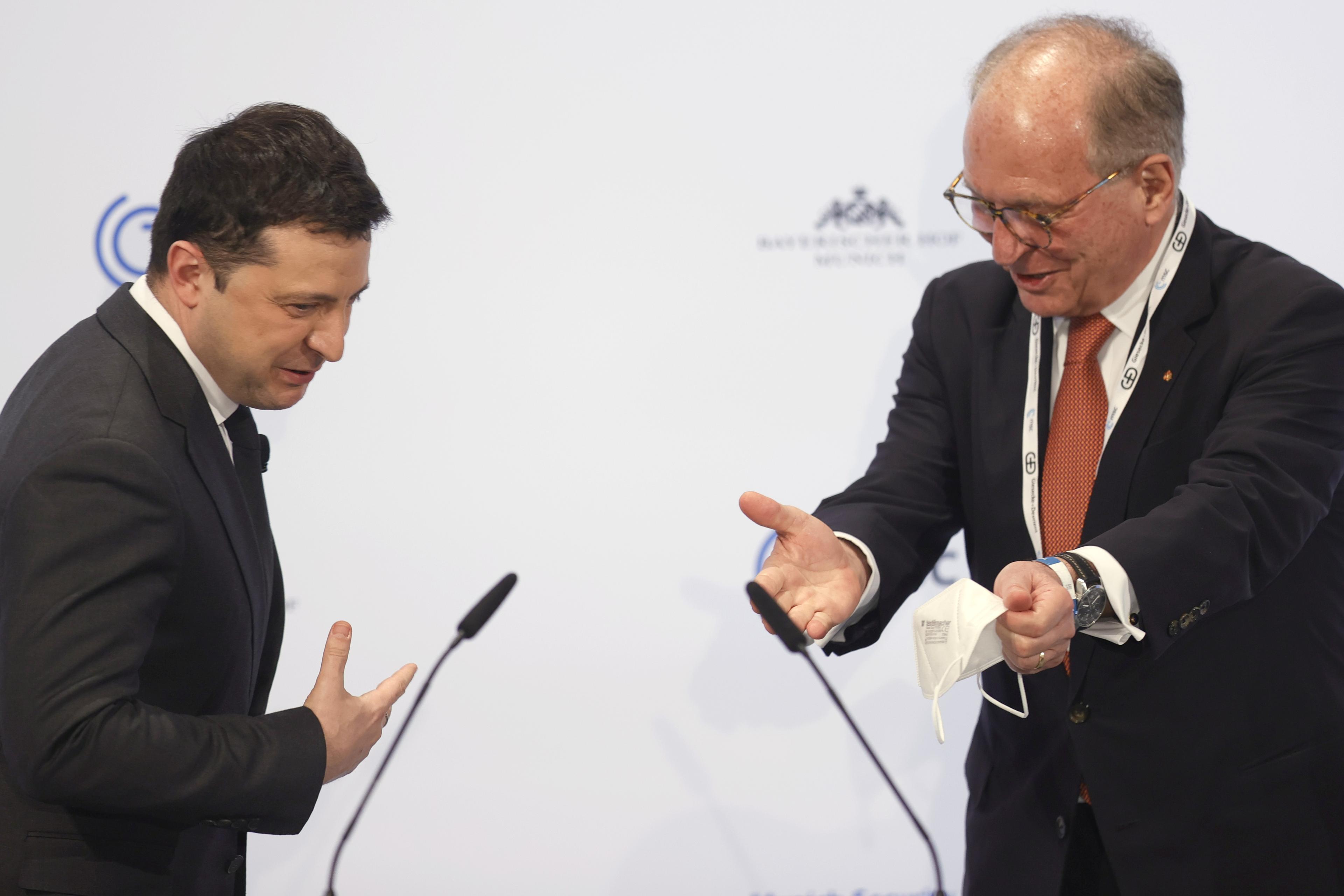 Zelensky in Munich demands security guarantees, calls for preemptive sanctions against Russia