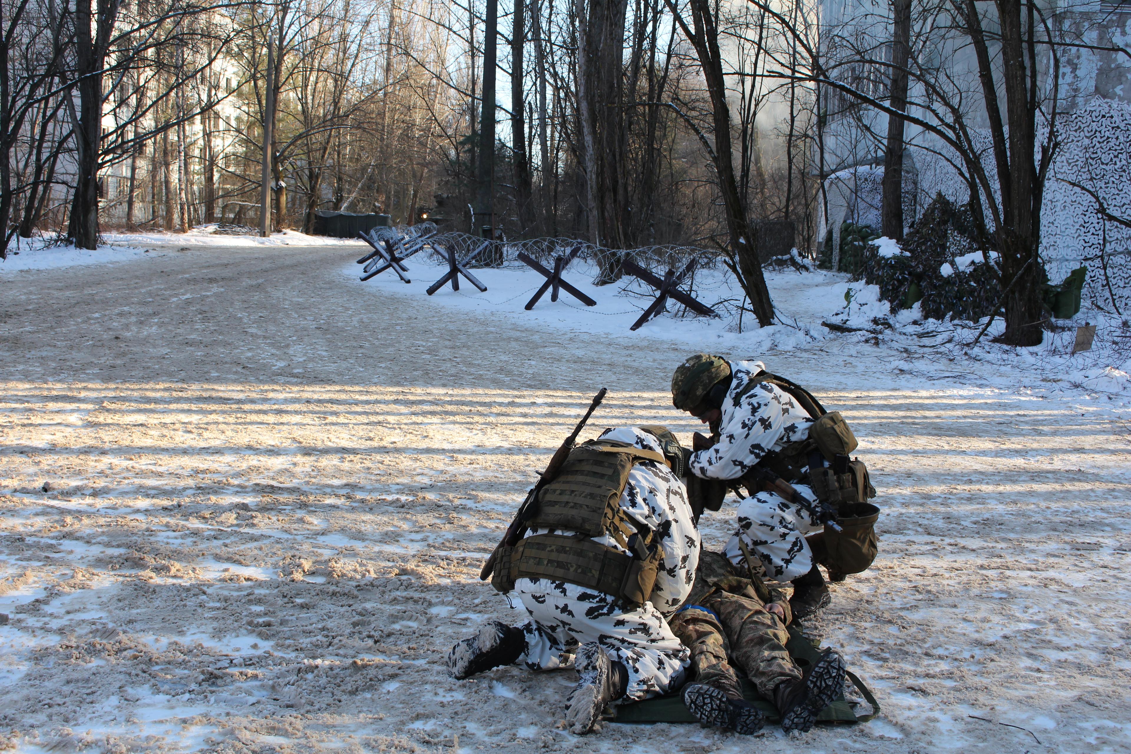 Ukraine holds urban warfare drills in Chornobyl Zone