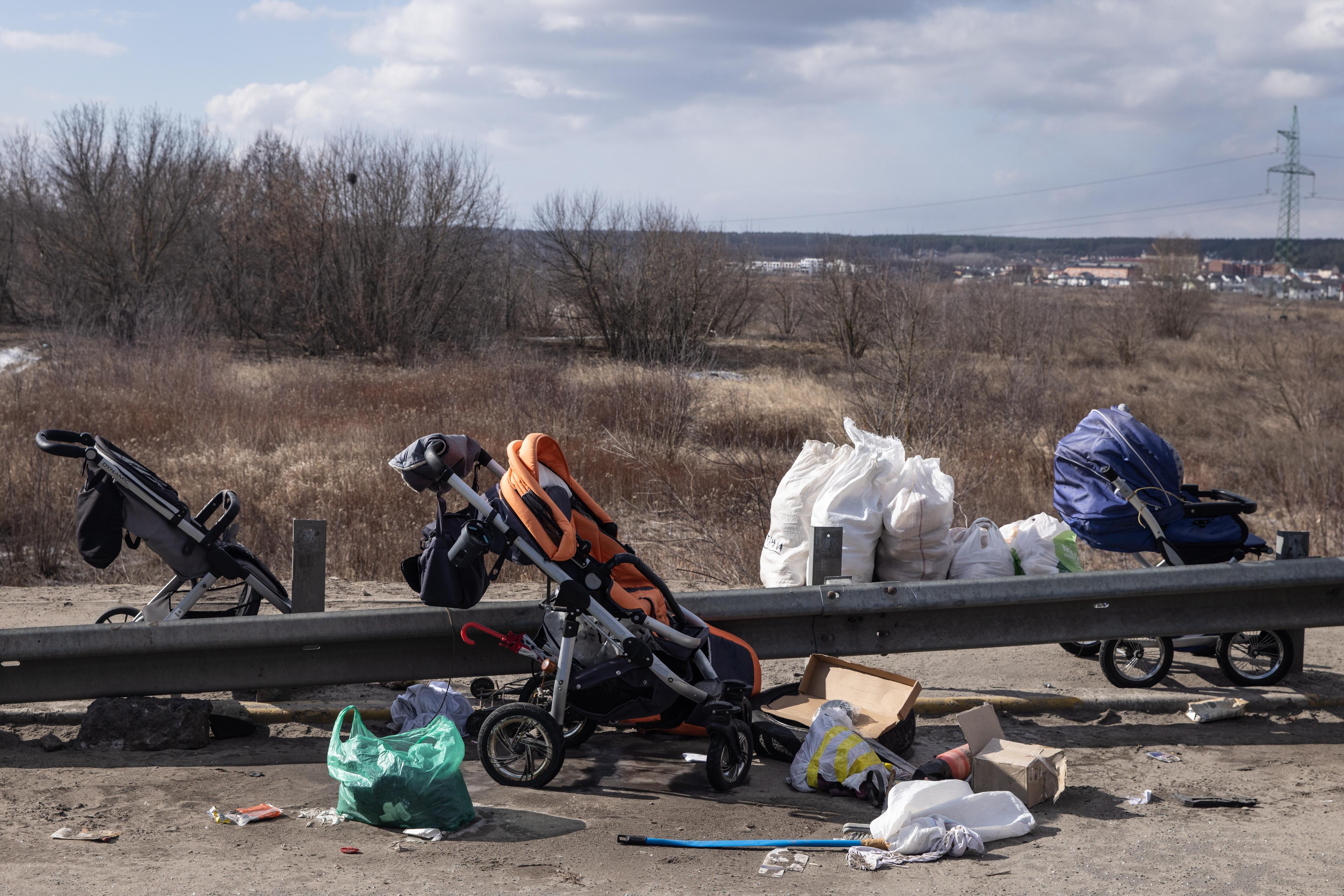Inside a hospital in occupied town near Kyiv