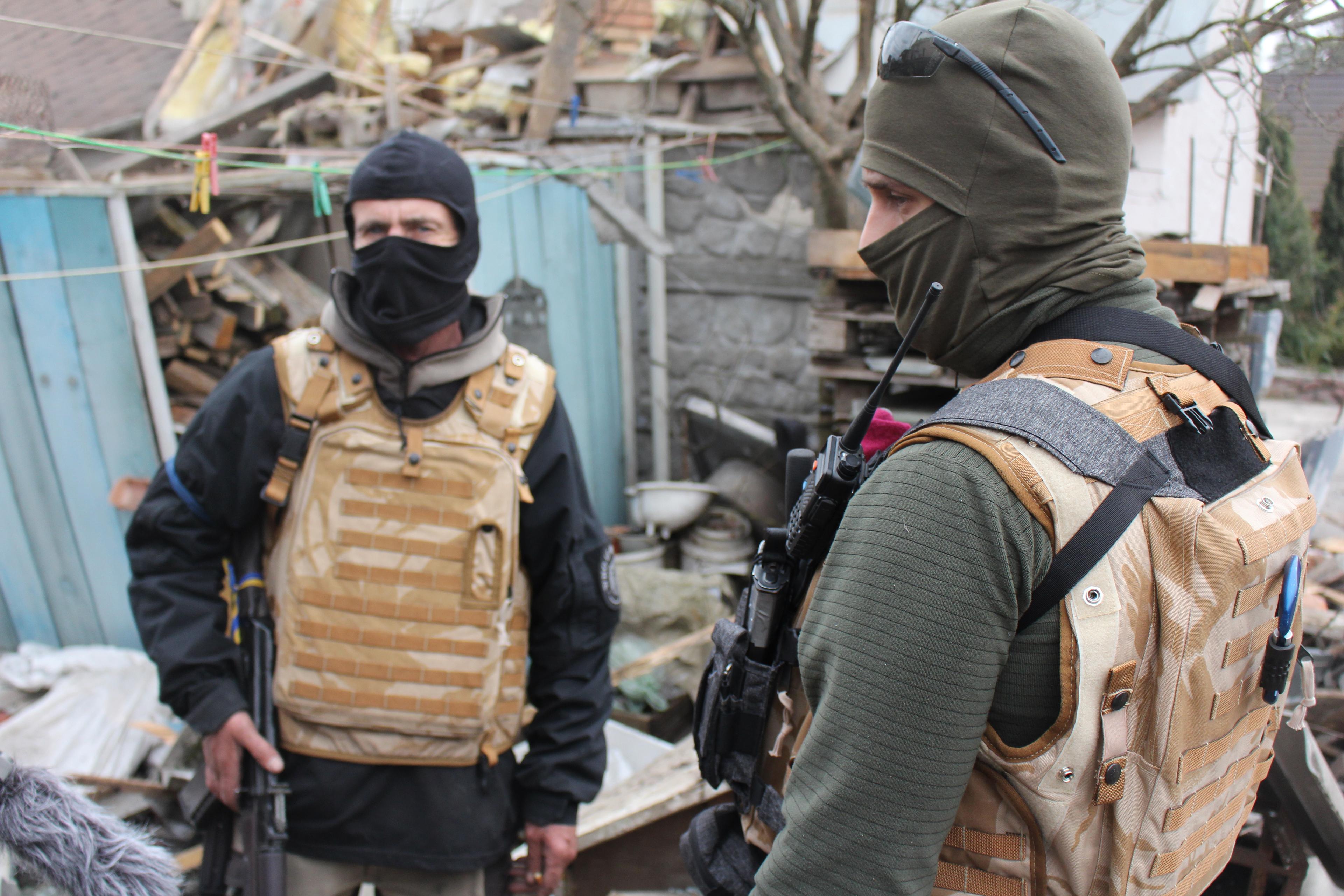 Foreign volunteers help fight Russia in Irpin