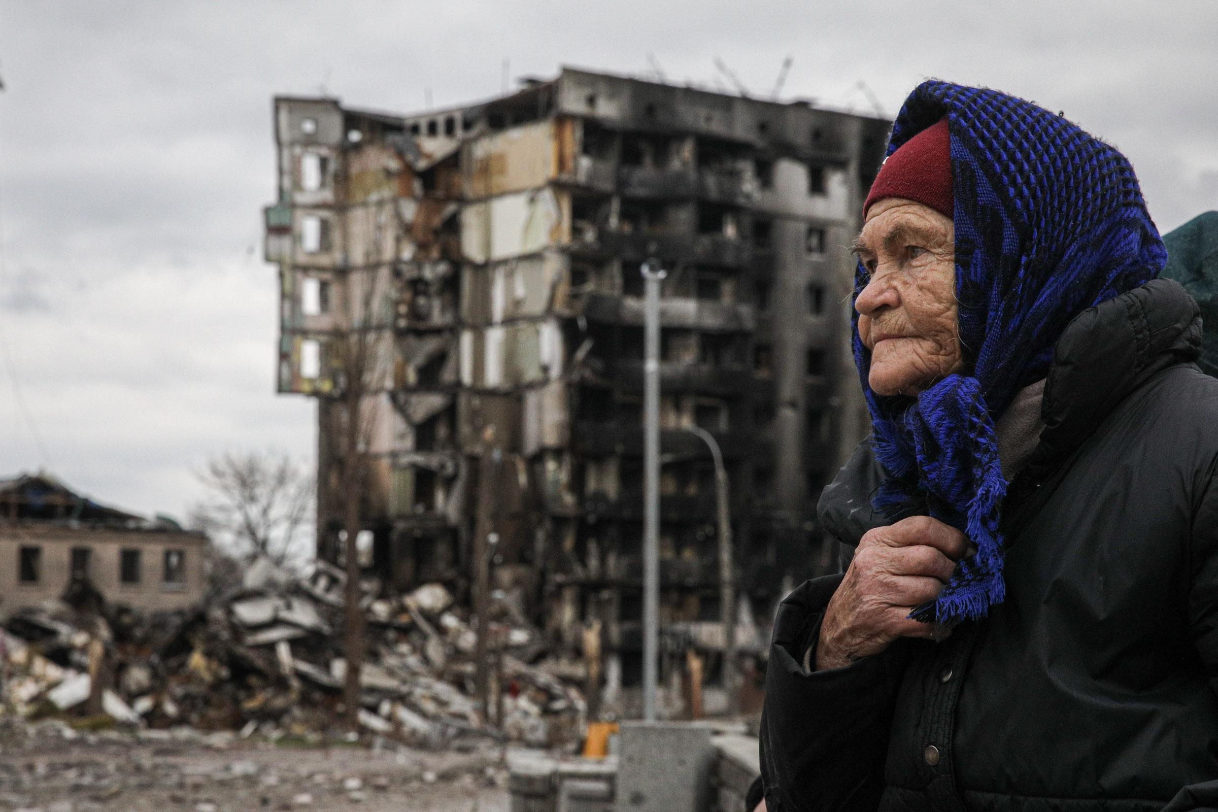 Gruesome photos show Borodyanka in ruins