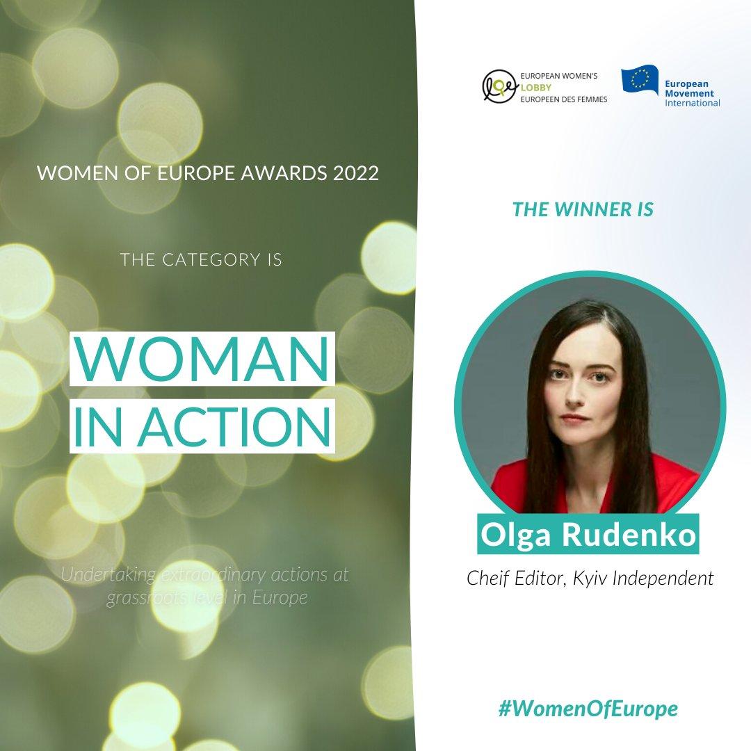 The Kyiv Independent editor-in-chief wins Women of Europe award