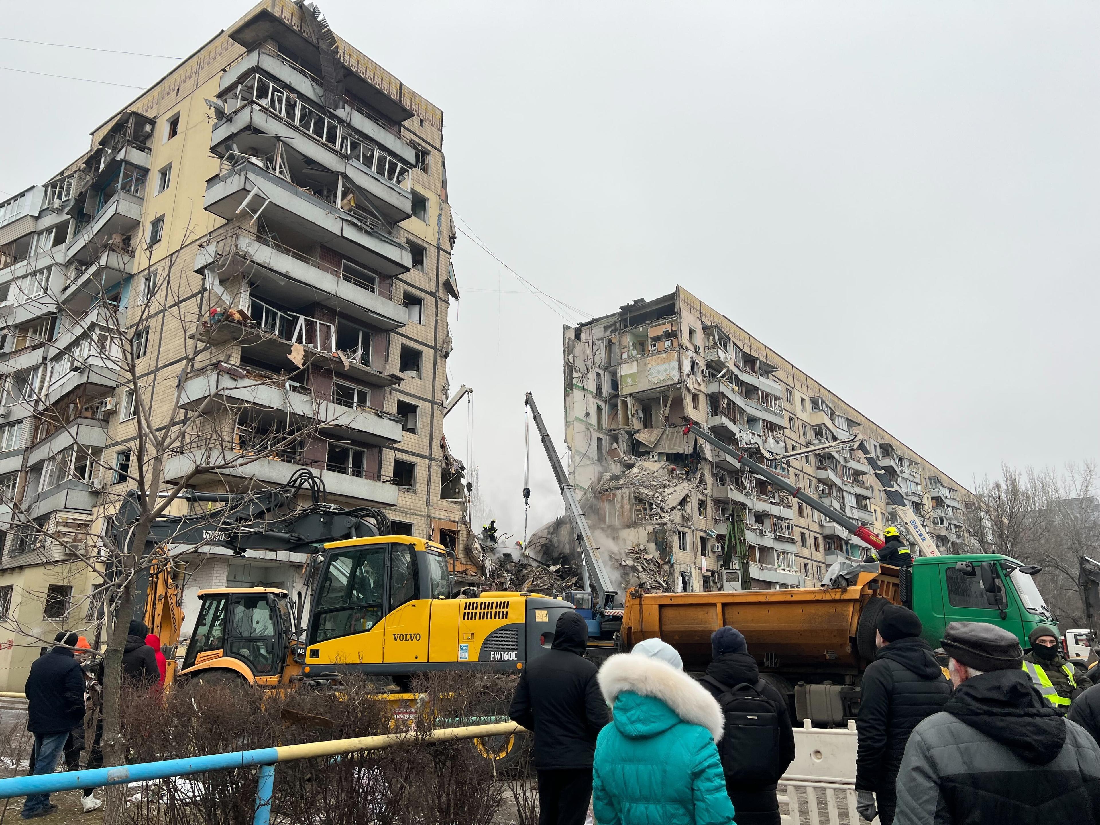 25 people killed, 73 injured in Russian strike on Dnipro