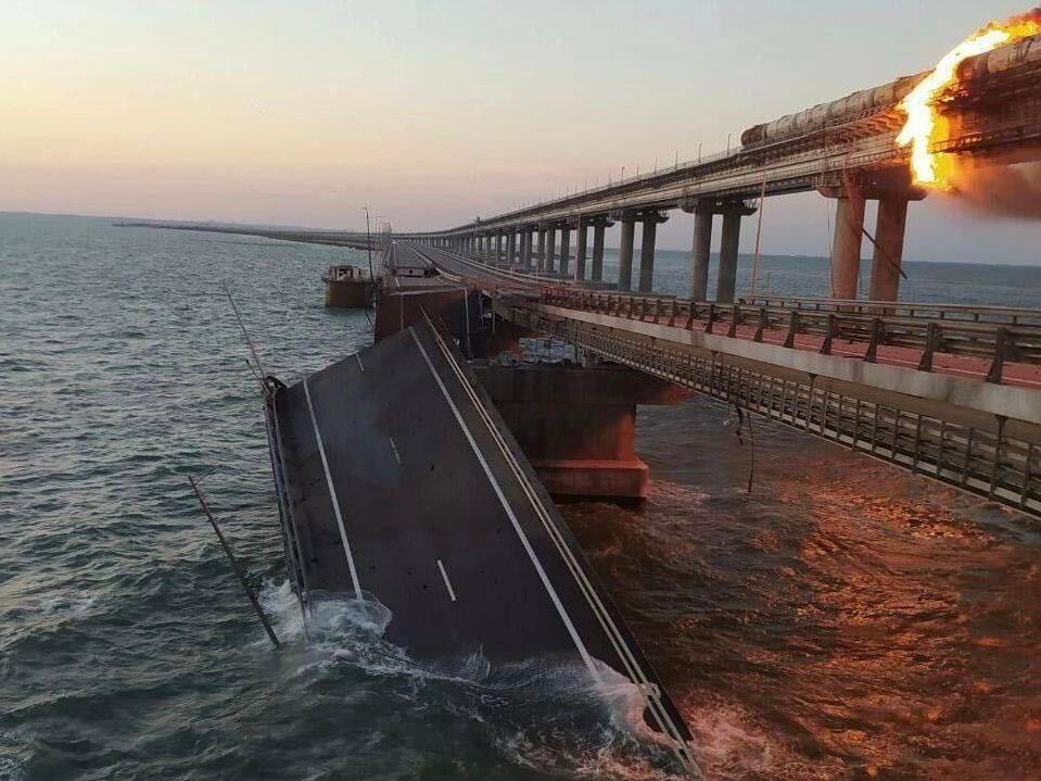 Explosion reported at Crimean Bridge, Russia blames Ukraine