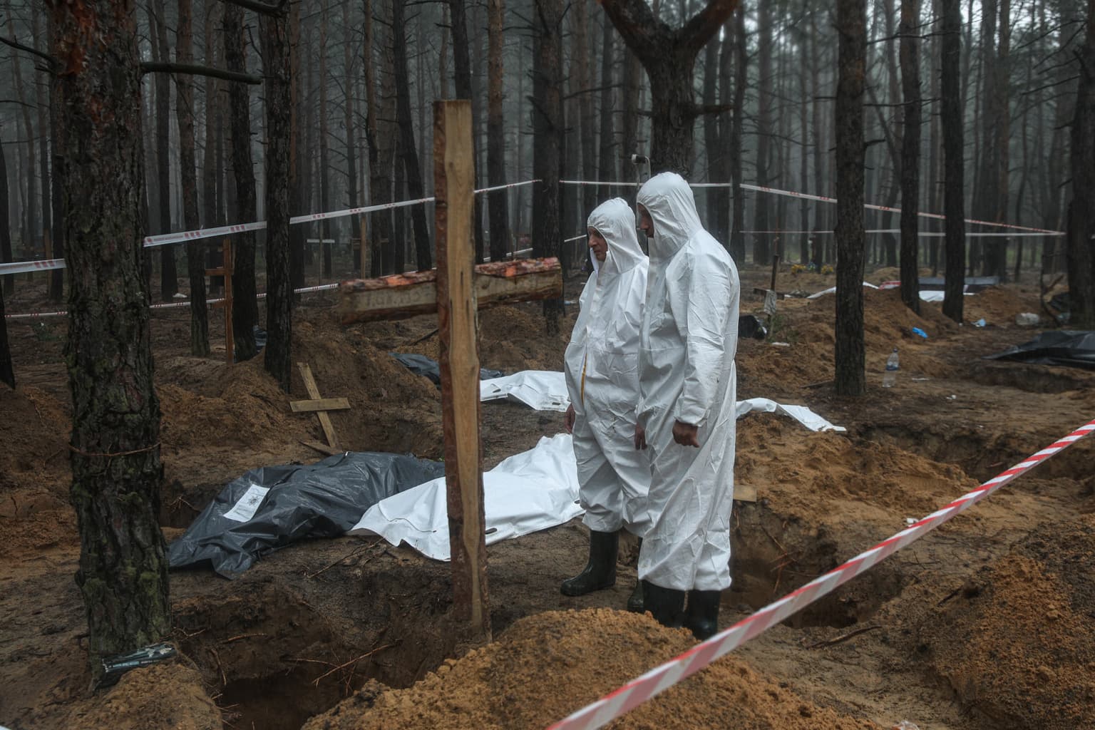 Ukraine war latest: Mounting evidence of Russian war crimes found in liberated Kharkiv Oblast