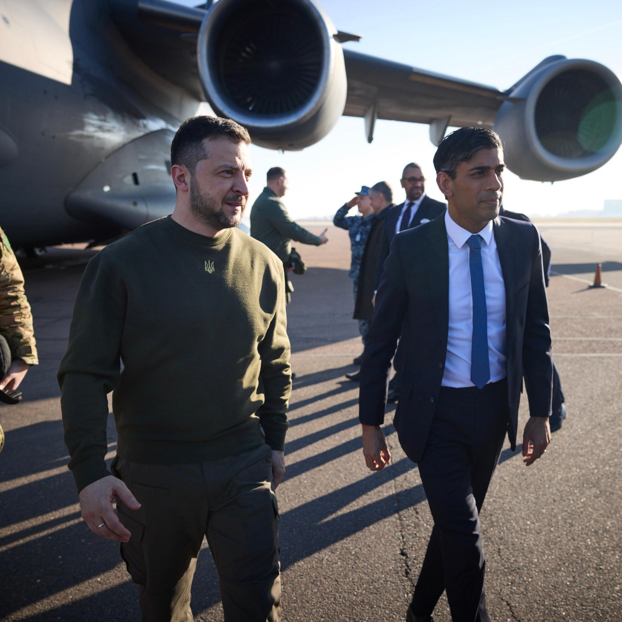 Zelensky asks UK for fighter jets: 'Give us wings to protect freedom.'