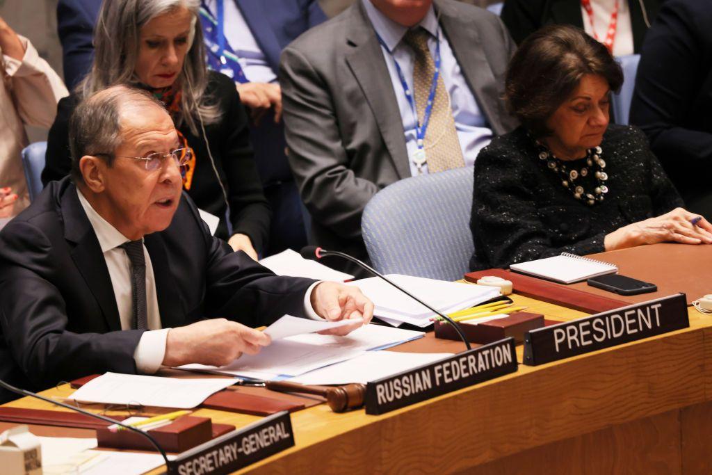 Lavrov lashes out at West in UN Security Council speech in New York