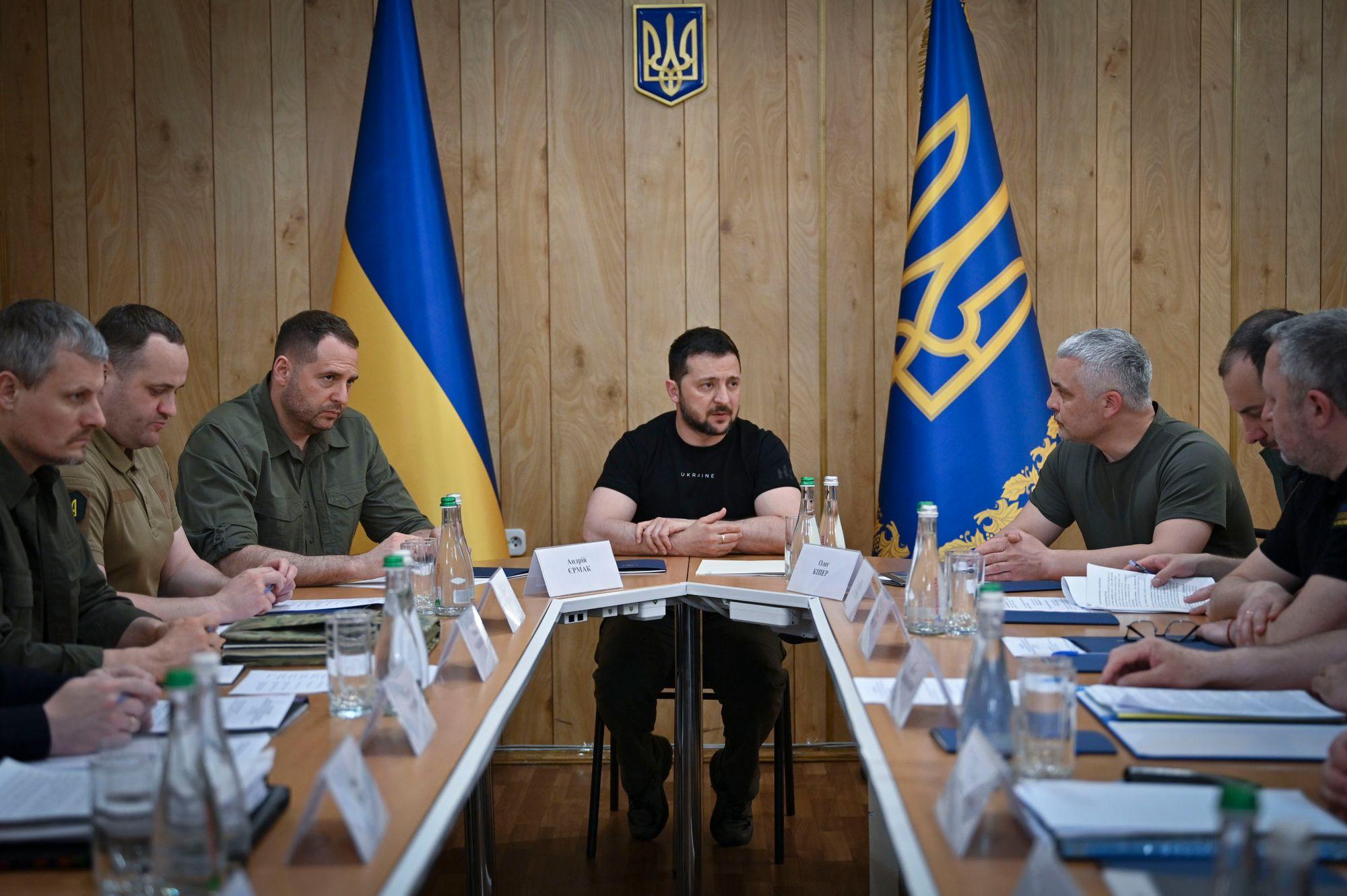 Zelensky visits Odesa Oblast to meet military, law enforcement heads
