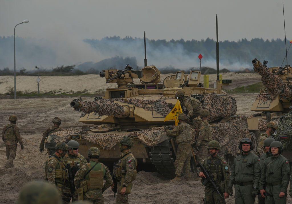 American, Polish, and Slovenian soldiers take part in the Anakonda-23 NATO military exercises