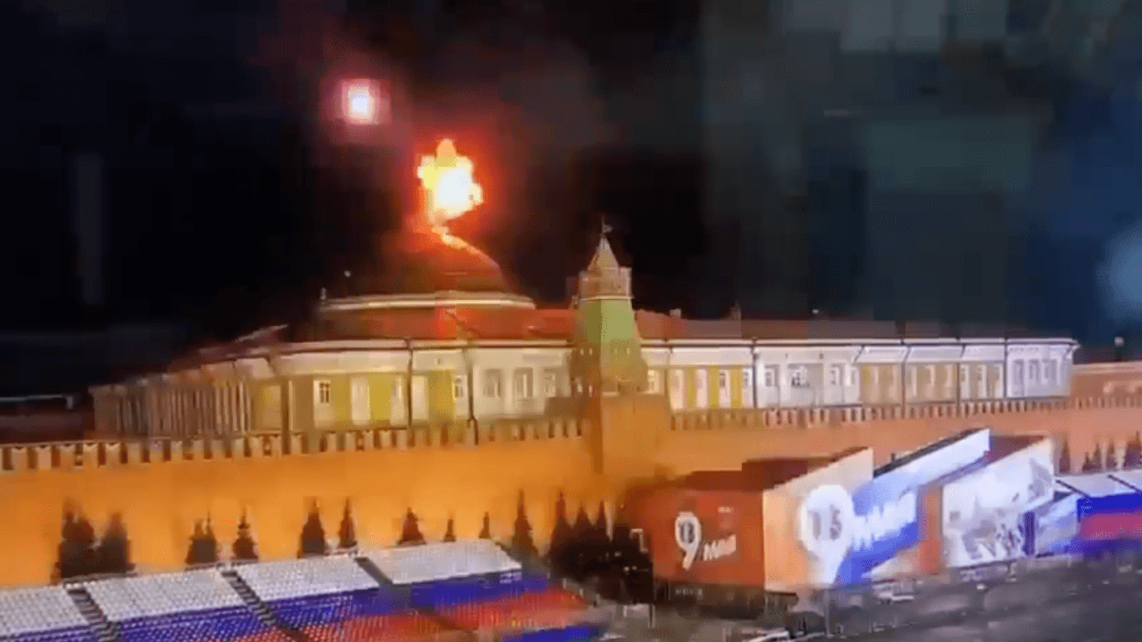 Russian state media: Kremlin attacked by drones