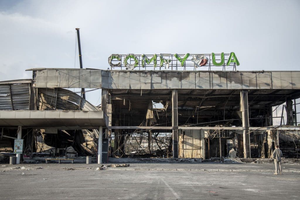 Russian forces strike Kremenchuk on anniversary of Amstor shopping mall attack