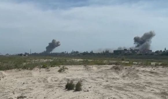 Explosions reported in occupied parts of Kherson Oblast